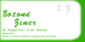 botond ziner business card
